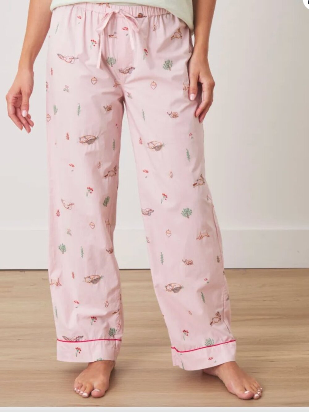Printfresh Woodland Storybook Pajama Pants Organic Cotton Women's Medium